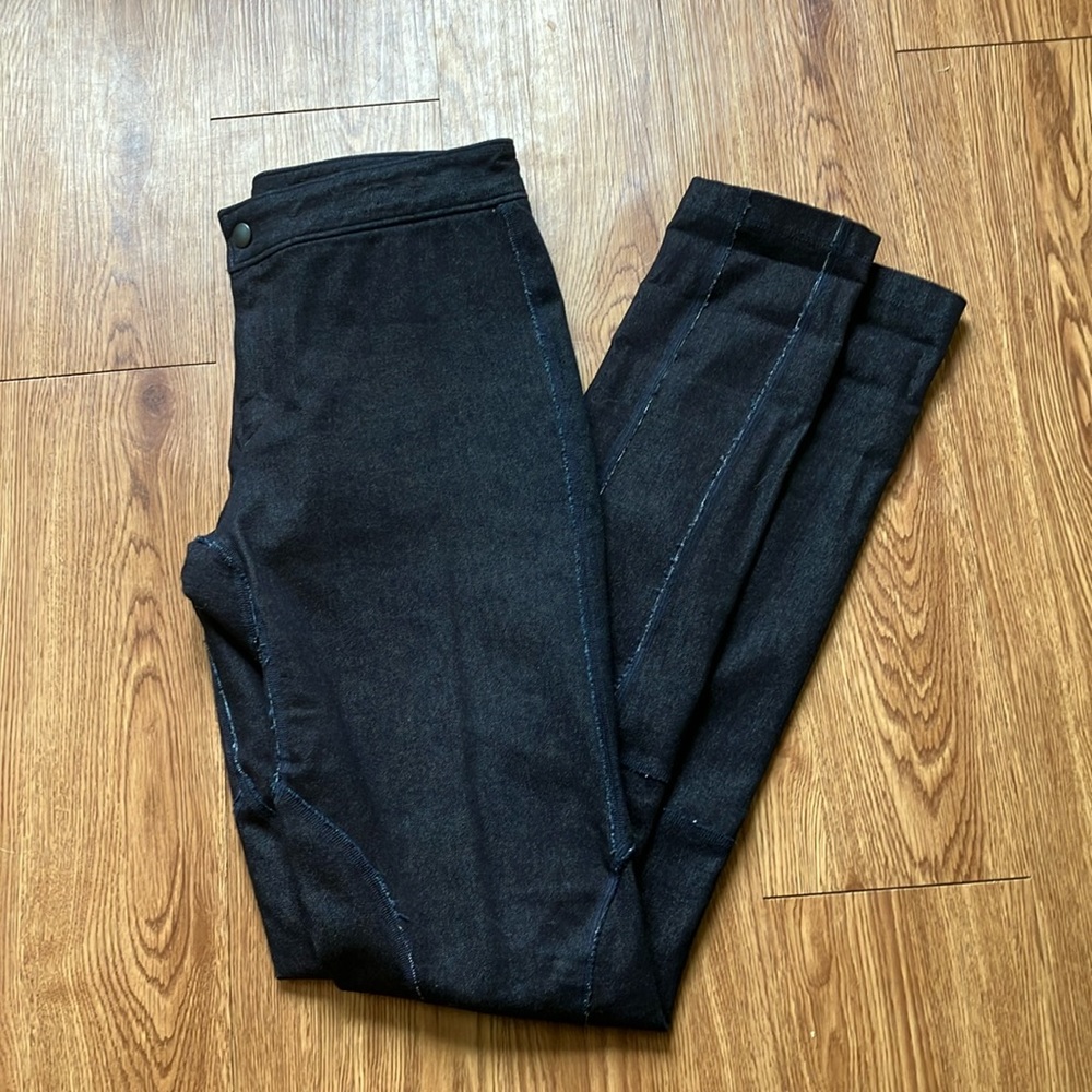 RAG & BONE Dark Wash Skinny Jeans Seamed Equestrian Raw Seam Stretch Denim 28